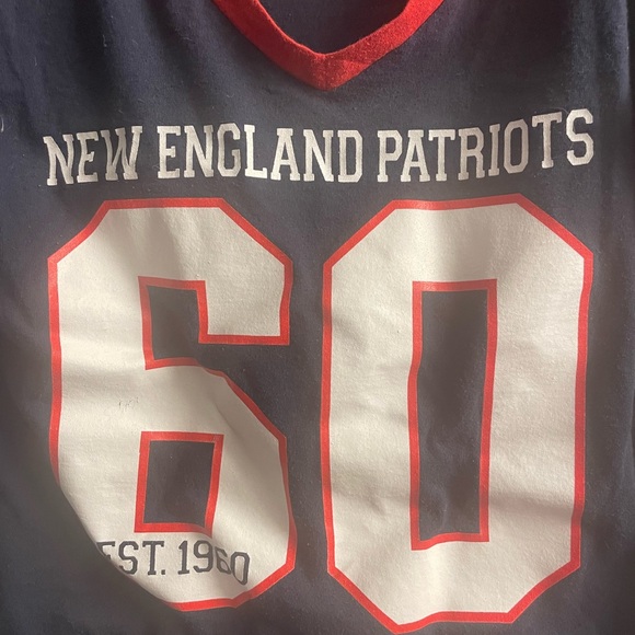 NFL Team Apparel New England Patriots #60,Womens fitted VNeck Tee Sz L Like new - Picture 2 of 5
